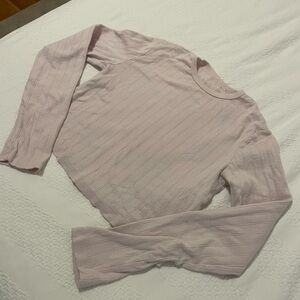 Set Active Pointelle Crew Long Sleeve Blossom